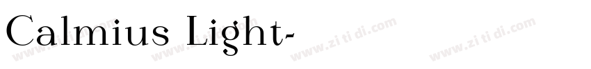 Calmius Light字体转换